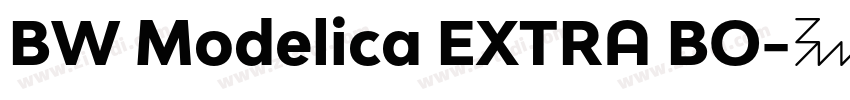 BW Modelica EXTRA BO字体转换 BW Modelica EXTRA BO字体转换